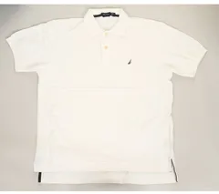 NAUTICA POLO SHIRTS USED PORO SHIRT ノーティカ ノーチカ  ポロシャツ ホワイト【NAUTICA ノーティカ ノーチカ ハイエンドシリーズ ワンポイント