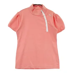 サイズ：L PUMA GOLF プーマゴルフ  モックネック 半袖 Tシャツ  ピンク系 [240101260054]# ゴルフウェア レディース ストスト