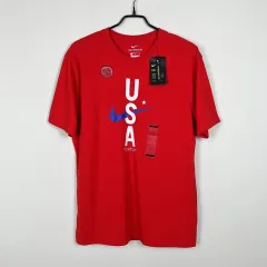 ナイキ/ USA レッド 半袖 ティー Tシャツ メンズ L 100 /ラデン