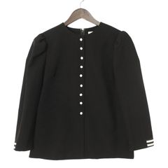 BORDERS at BALCONY ボーダーズアットバルコニー　BUTTONED TWILL BLOUSE＊