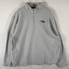 古着 ザ・ノースフェイス THE NORTH FACE フリーストレーナー ハーフジップ ワンポイント 大きいサイズ アウトドア XXL  グレー系 メンズ