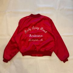 70s　westwind　ナイロン　ジャケット　スタジャン　短丈　刺繡　サテン　【J-53】