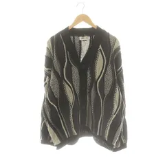 ザラ ZARA ×メゾンスペシャル MAISON SPECIAL ニットカーディガン 長袖 Vネック M ブラック グレー オフホワイト /ES ■OS ■AD