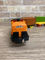 【中古】プラレール　DD51 と　コンテナ　ワム　前スイッチ　日本製