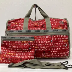 4782 LeSportsac レスポートサック ボストンバッグ ショルダーバッグ　肩がけ　ハンドバッグ 2way 総柄　英字　アニマル ポーチ付き
