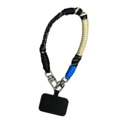 ☆ ブルー ☆ 編み込みパラコード ハンドストラップ ハンドストラップ スマホ 携帯ストラップ ショートストラップ 編み込みパラコード 手首 スマホストラップ リストストラップ 落下防止 携帯アクセサリー スマホアクセサリー 大人 おしゃれ かわいい 携帯