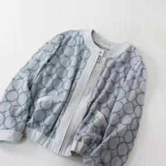 2022SS mina perhonen ミナペルホネン tambourine 刺繍 ジップアップブルゾン 38/ライトブルー アウター【2400013309325】のサムネイル