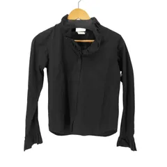 アニエスベー agnes b. ジップアップ フリルシャツ レディース JPN：38 