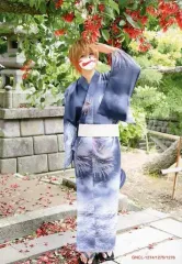 【中古】生写真(男性) まふまふ/全身・浴衣水色・左手上げ/CD「明日色ワールドエンド」(GNCL-1274/1275/1276)初回封入特典フォトカード