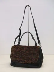 GIANNI NOTARO イタリア製 レオパード レザー ショルダーバッグ