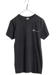 【お得なクーポン配布中!】 80s USA製 チャンピオン 半袖 Tシャツ メンズ М 小さめ S / ヴィンテージ 100% コットン ワンポイント ヘビーウェイト スクリプト ロゴ 黒