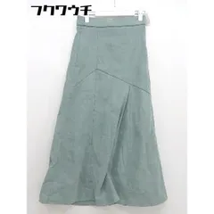 ◇ JEANASIS ジーナシス ロング フレア スカート サイズM グリーン レディース 【中古】 【1105100014632】