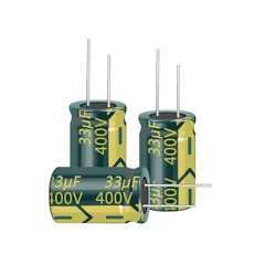 新品 PENGLIN 10個 電解コンデンサ アルミ電解コンデンサー 400V 33UF 105℃ 13x20mm 高周波 低抵抗 長寿命 (400V 33μF)