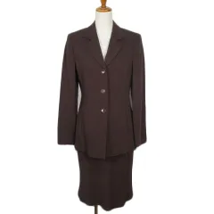 アイシービー iCB スーツ ジャケット テーラード スカート フレア 9 11 茶 ブラウンのサムネイル