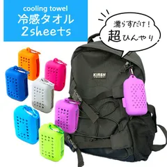 新品 冷感タオル 2枚とケース1個つき！カラビナ付きなので持ち運びに便利！