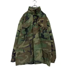 M-65 82年製 US実物 SCOVILL ZIP ウッドランドカモ US(米軍) ウッドランドカモ M65フィールドジャケット/ブラスZip