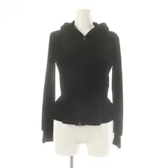 ベロアノワール バイ フォクシー ニューヨーク VELOUR NOIR by FOXEY NEW YORK Jasmine ストレッチベロアパーカー ジャケット 38 黒 ブラック /MF ■OSのサムネイル