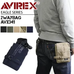 新品 アビレックス バッグ シザーバッグ メンズ アヴィレックス AVIREX EAGLE AVX341 ミリタリー 斜めがけバッグ スマホ ウエストバッグ 2WAY 鞄 かばん 男性 ウェストバッグ ウエストバック プレゼントに ブランド