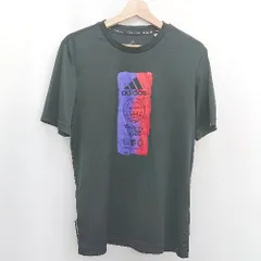 ◇ ⊂ adidas アディダス プリント 半袖 Tシャツ サイズM ブラック系 メンズ E  【1506300023163】