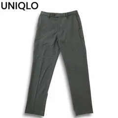 24AW★ UNIQLO ユニクロ 秋冬 ストレッチ ヒートテック★ スマート スラックス パンツ Sz.76cm メンズ 灰 グレー