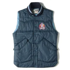 HYSTERIC GLAMOUR ヒステリックグラマー ベスト ガール ロゴ ワッペン リブ ショールカラー ナイロン パテッドベスト 0213AV01 中綿 PRIMALOFT プリマロフト ネイビー 紺 M アウター ジャケット カジュアル ブランドのサムネイル