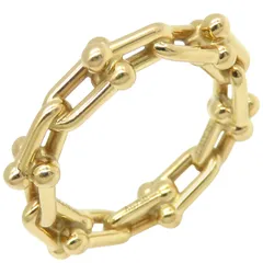 美品/フルセット】ティファニー マイクロリンクリング K18PG 10号