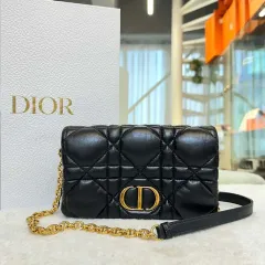 Dior(ディオール) ミニ カロ バック ポーチバッグ ブラック- H031901