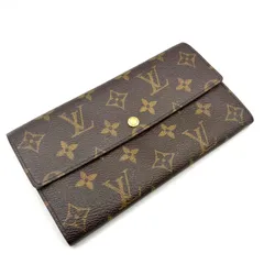 【鑑定済み】正規品 ルイヴィトン LOUIS VUITTON  ポシェット ･ポルトモネ･クレディ モノグラム M61725 長財布 LV