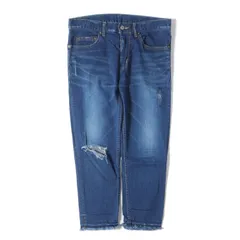 RonHerman ロンハーマン デニム インディゴ ダメージ加工 ストレッチ RON HERMAN DENIM】【日本製】【ジーパン】ロンハーマンデニム