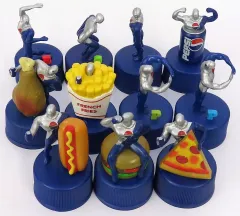 【中古】ペットボトルキャップ 全11種セット 「ペプシマン ボトルキャップ 第2弾 フード＆ペプシ編」