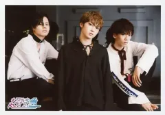 【中古】生写真(男性) 超特急/集合(3人)/横型・膝上・衣装黒・白・カイとリョウガ座り・センターユーキ/「BULLET TRAIN ARENA TOUR 2017-2018 the end for beginning」生写真セット 第35弾