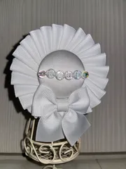 ロゼット【白･ラウール】リボンver