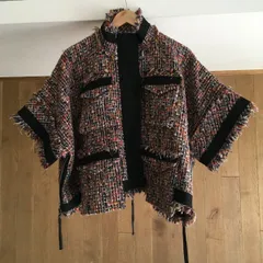 新品未使用　2023 sacai ツイードジャケット　コート sacai - Sacai 23AW ウール ツイード ジャケットの通販 by CYCLE