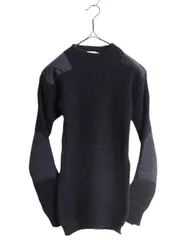 【お得なクーポン配布中!】 70s イギリス製 筆記体タグ エルエルビーン コマンド ニット セーター メンズ XS レディース S 程/ 古着 ヴィンテージ LLビーン ウール 紺