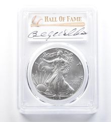 2016年 (S) アメリカン シルバー イーグル ビリー・ウィリアムズ MS70 PCGS 