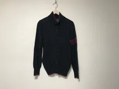 本物アールニューボールドR.NEWBOLDウールロゴ刺繍ニットカーディガン長袖セーターメンズサーフミリタリーアメカジビジネススーツドレスゴルフ黒ブラックM