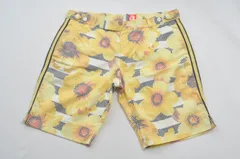 中古 メンズ アルチビオ archivio ハーフパンツ 46(M) 黄 イエロー チェック柄/花柄のサムネイル