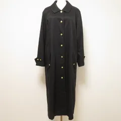 #anc インゲボルグ INGEBORG コート 黒 ステンカラー パールボタン ロング レディース [917068]のサムネイル