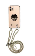 iPhone13Pro Max アイフォン13 プロマックス スマホケース ショルダーストラップ 紐 付き 材木 キャンプ アウトドア 森 北欧 アメカジ カジュアル かっこいい ベージュ カラー02