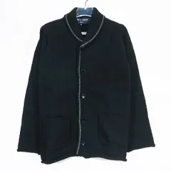 COMME des GARCONS HOMME コムデ ギャルソン オム WOOL CARDIGAN HN-N021 AD2004 ウール カーディガン ブラック トップス ニット セーター カウチン サイズS marz