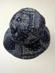 Nepa（ネパ) ベイズリー パターン バケットハット ネイビー