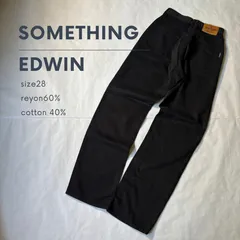 SOMETHING EDWIN エドウィン　ブラックパンツ　#039
