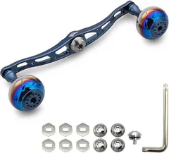値下✴︎オーロラ✴︎4mm厚95mm✴︎アブ.ダイワ用カスタムストレートハンドル 新品未使用✴︎オーロラ✴︎4mm厚95mm✴︎アブ.ダイワ用