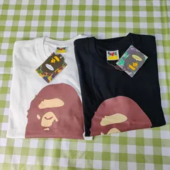 A BATHING APE レタープリント半袖Tシャツ 男女兼用