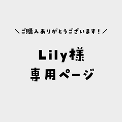 Lily様専用ページ