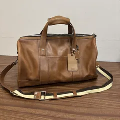 ◎COACH コーチ ボストンバッグ 旅行バッグ 2way ショルダーバッグ ブラウン レザー