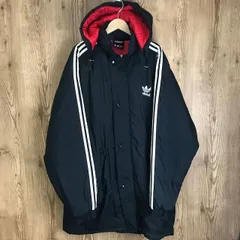 90s VINTAGE adidas 中綿入り ナイロン コーチジャケット フード取り外し可能 メンズ XLサイズ程 90年代 アディダス   ヴィンテージ 古着 e24031601