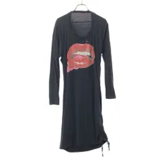 ヴィヴィアンウエストウッド レッドレーベル 日本製 プリント 長袖 ワンピース 2 ブラック Vivienne Westwood Red Label チュニック レディースのサムネイル