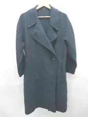 ◇ ◎⊇ UNIQLO U ロング　ウールブレンド 長袖 ラップ　コート サイズM ネイビー レディース P  【1408200024168】