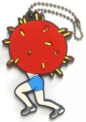 [중고] 키홀더 스시라멘<<리쿠>> 스시리쿠를 매달아라! 고무 매력